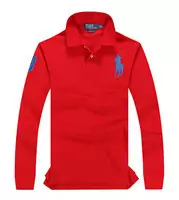 polo coupe classique en coton tee shirt big red